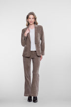 Chenille Flared Pantalon