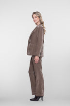Chenille Flared Pantalon