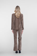 Chenille Flared Pantalon