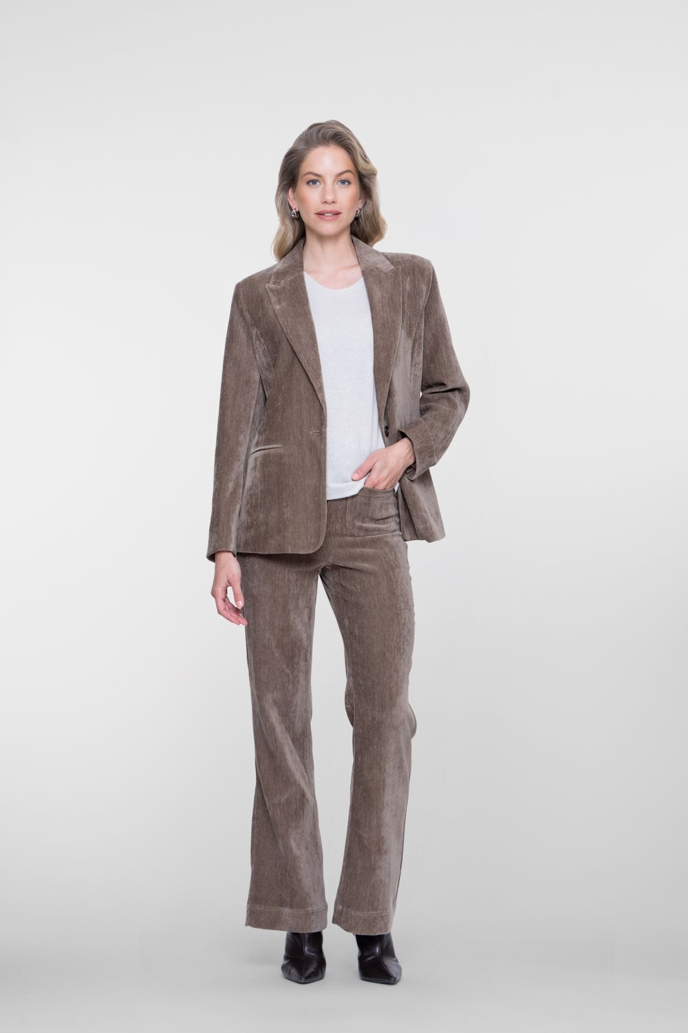 Chenille Flared Pantalon
