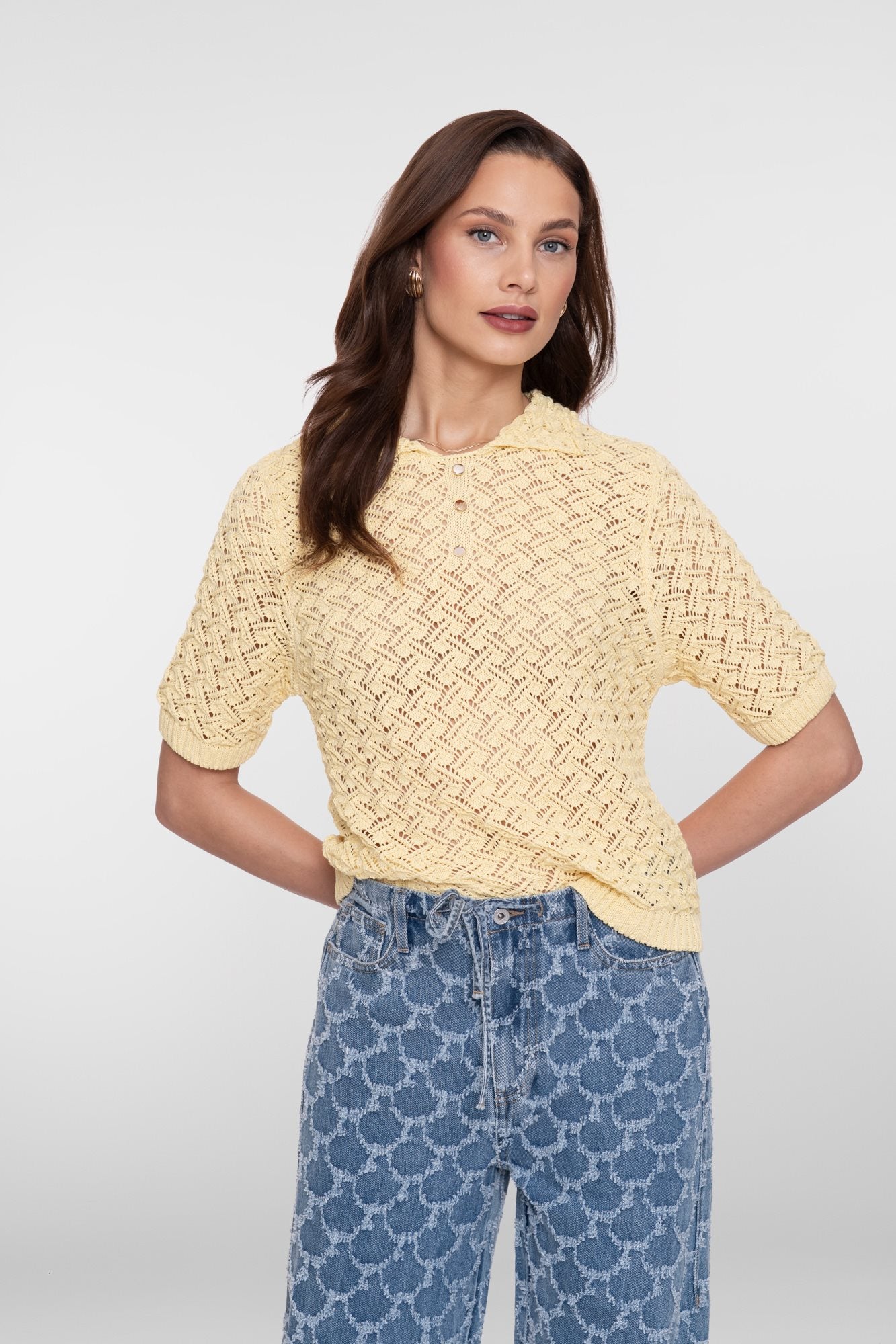 Gebreide Ajour Pullover