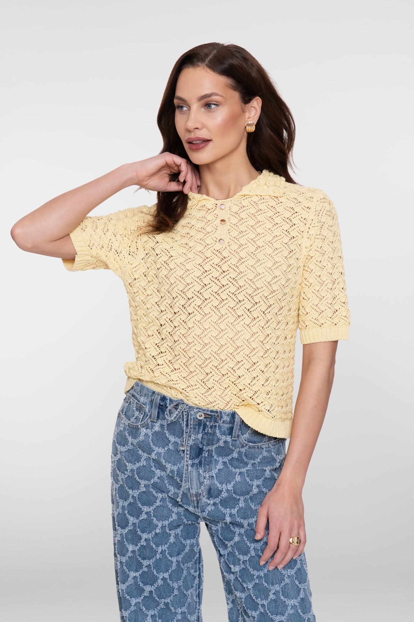 Gebreide Ajour Pullover