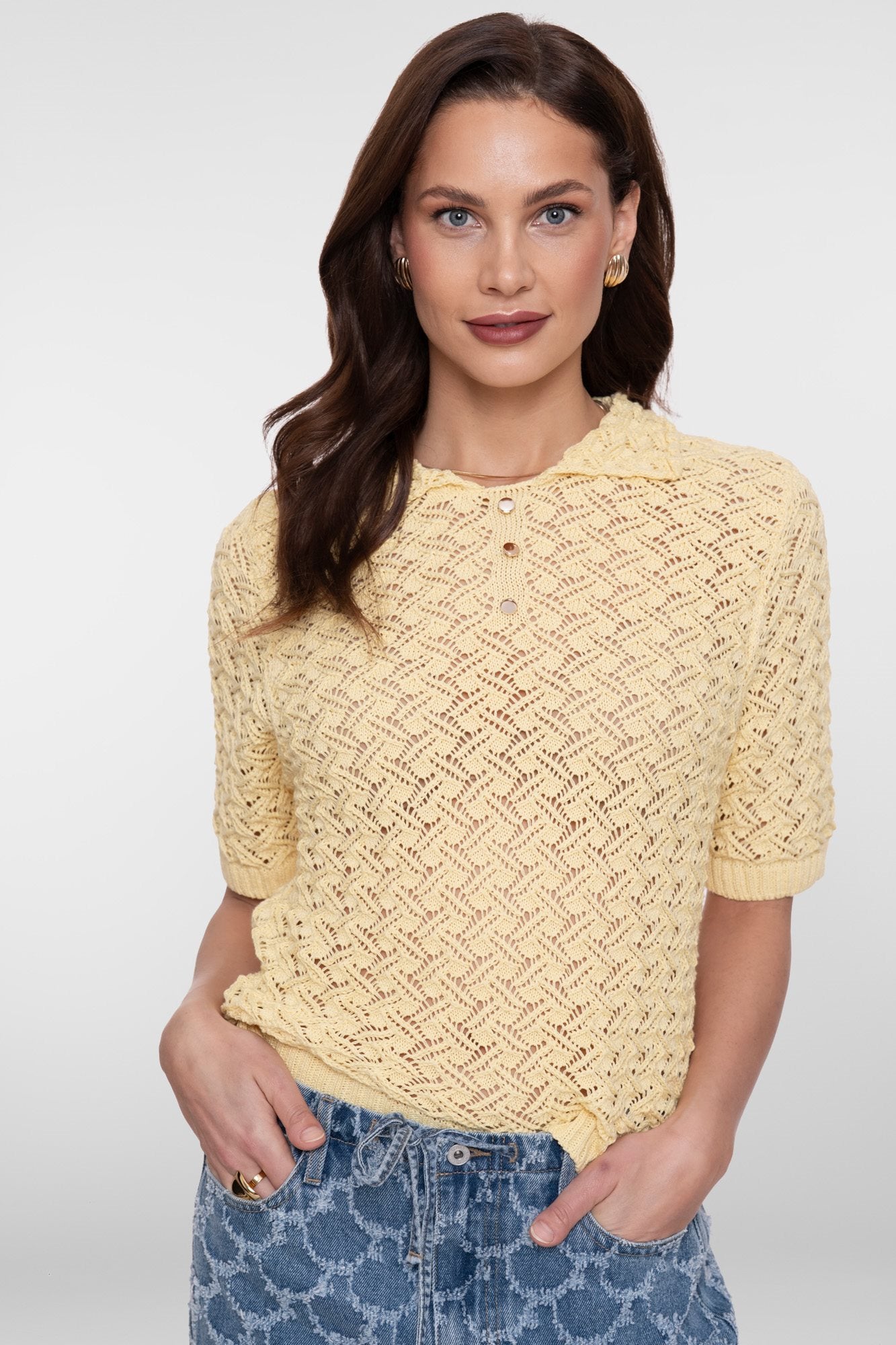 Gebreide Ajour Pullover