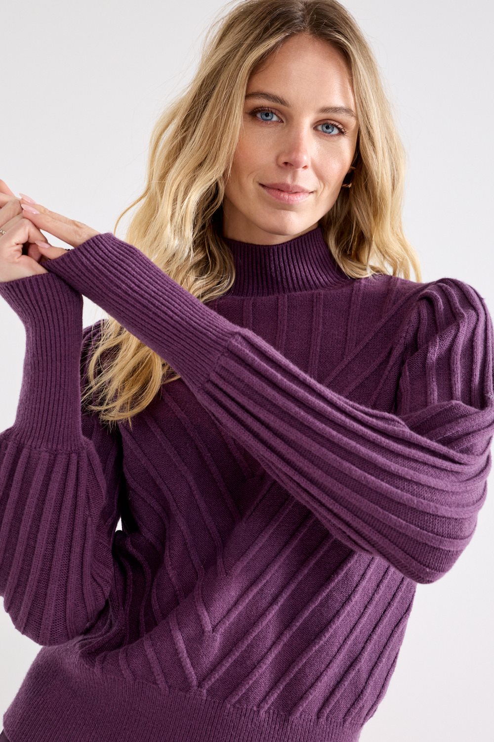 Puff-Sleeve Jumper