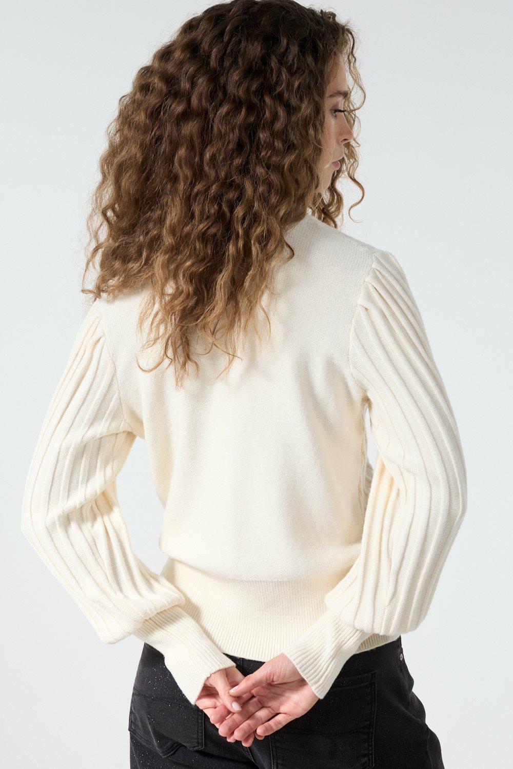 Puff-Sleeve Jumper