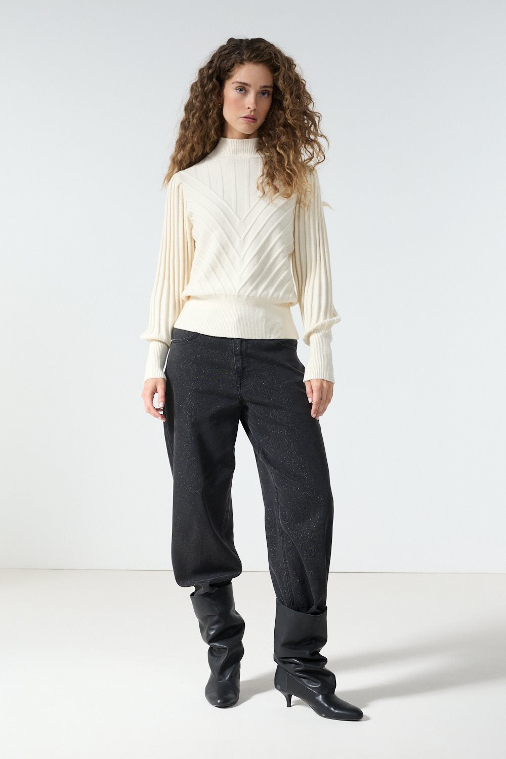 Puff-Sleeve Jumper