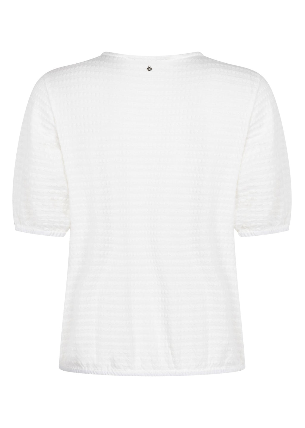 Puff-Sleeve V-neck Top