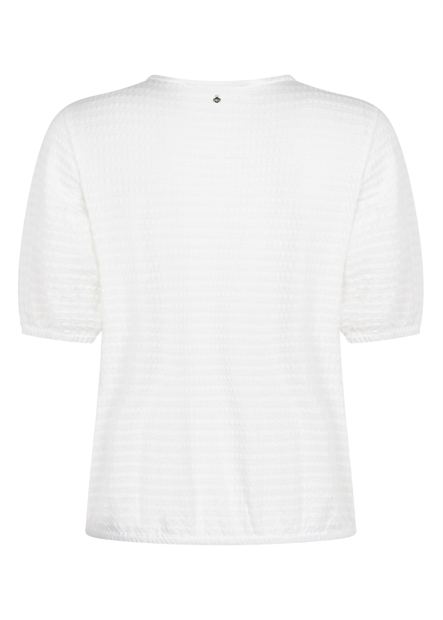 Puff-Sleeve V-neck Top