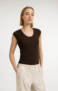 Ribgebreide Top