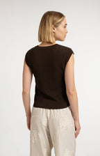 Ribgebreide Top