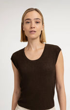 Ribgebreide Top