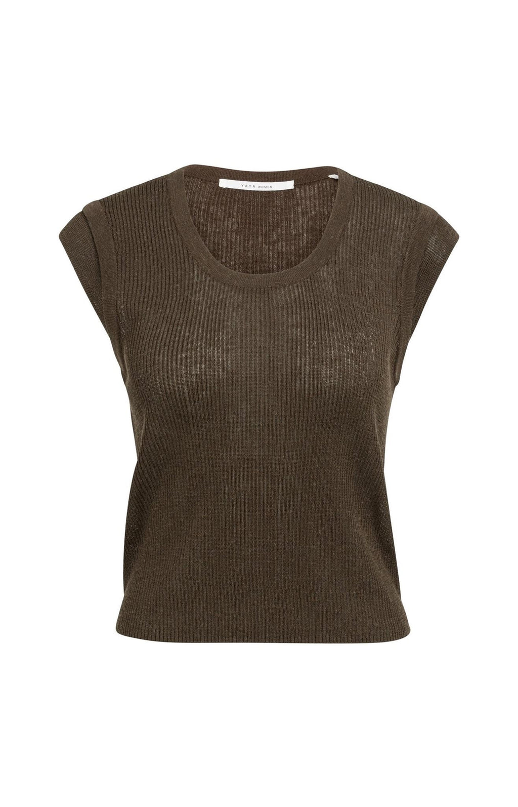 Ribgebreide Top