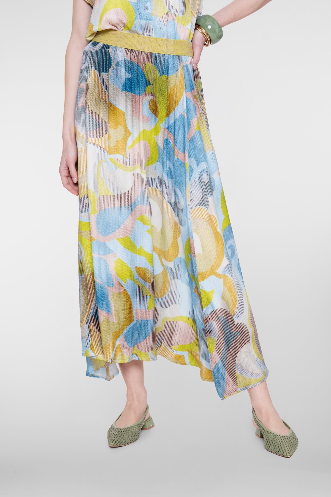 Maxi Rok met Abstracte Print