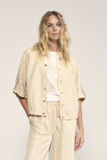 Shimmer Roll-Up Sleeve Jacket