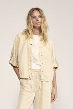 Shimmer Roll-Up Sleeve Jacket