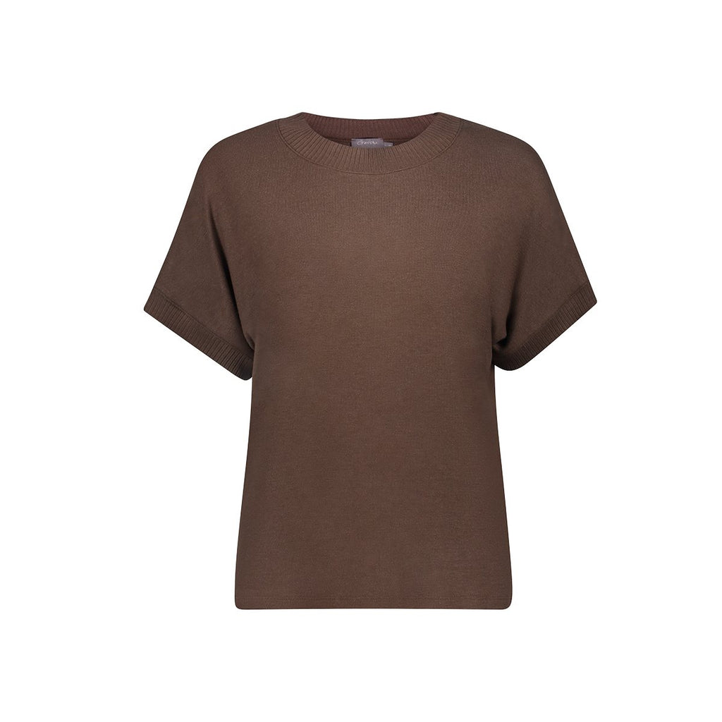 T-shirt met Ribdetails