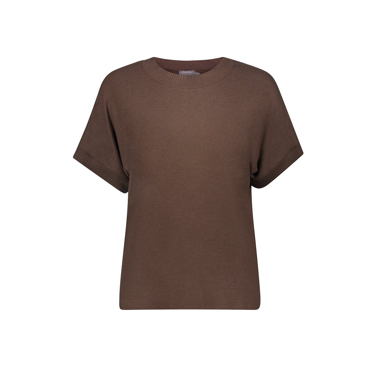 T-shirt met Ribdetails
