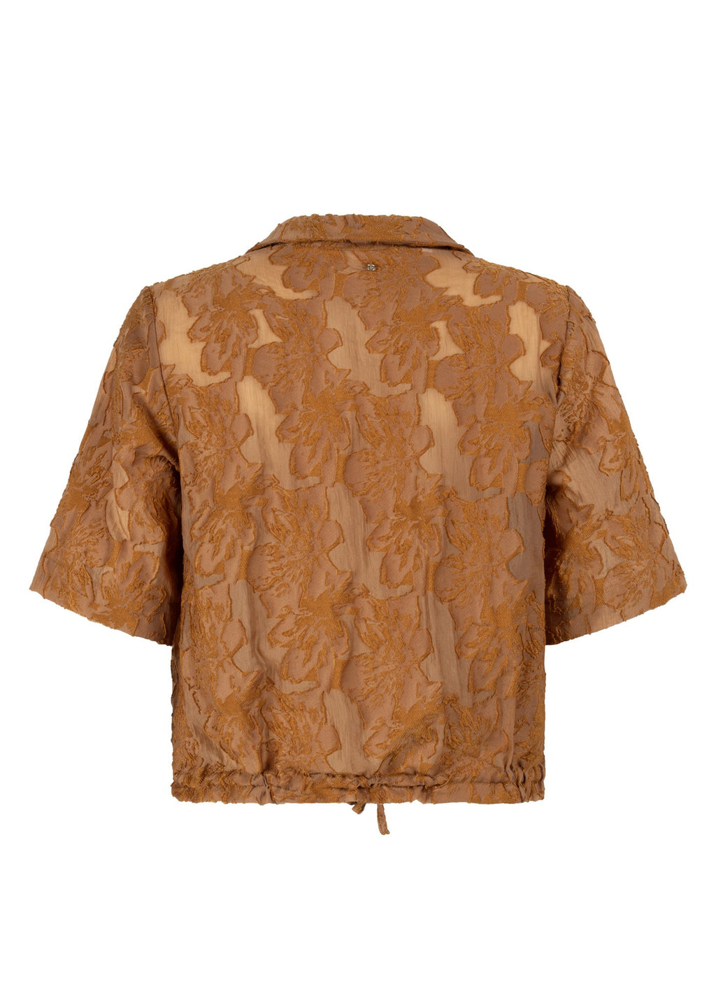 Short-Sleeve Blouse Drawcord