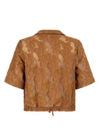 Short-Sleeve Blouse Drawcord