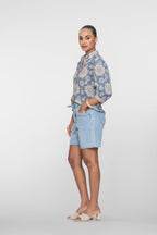 Denim Short met Strikceintuur