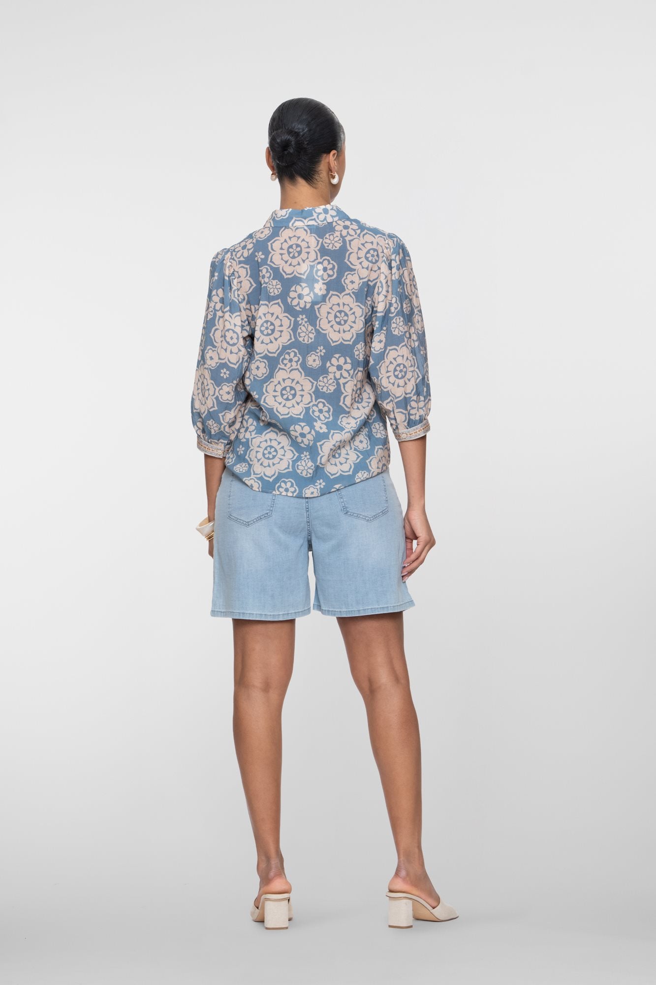 Denim Short met Strikceintuur