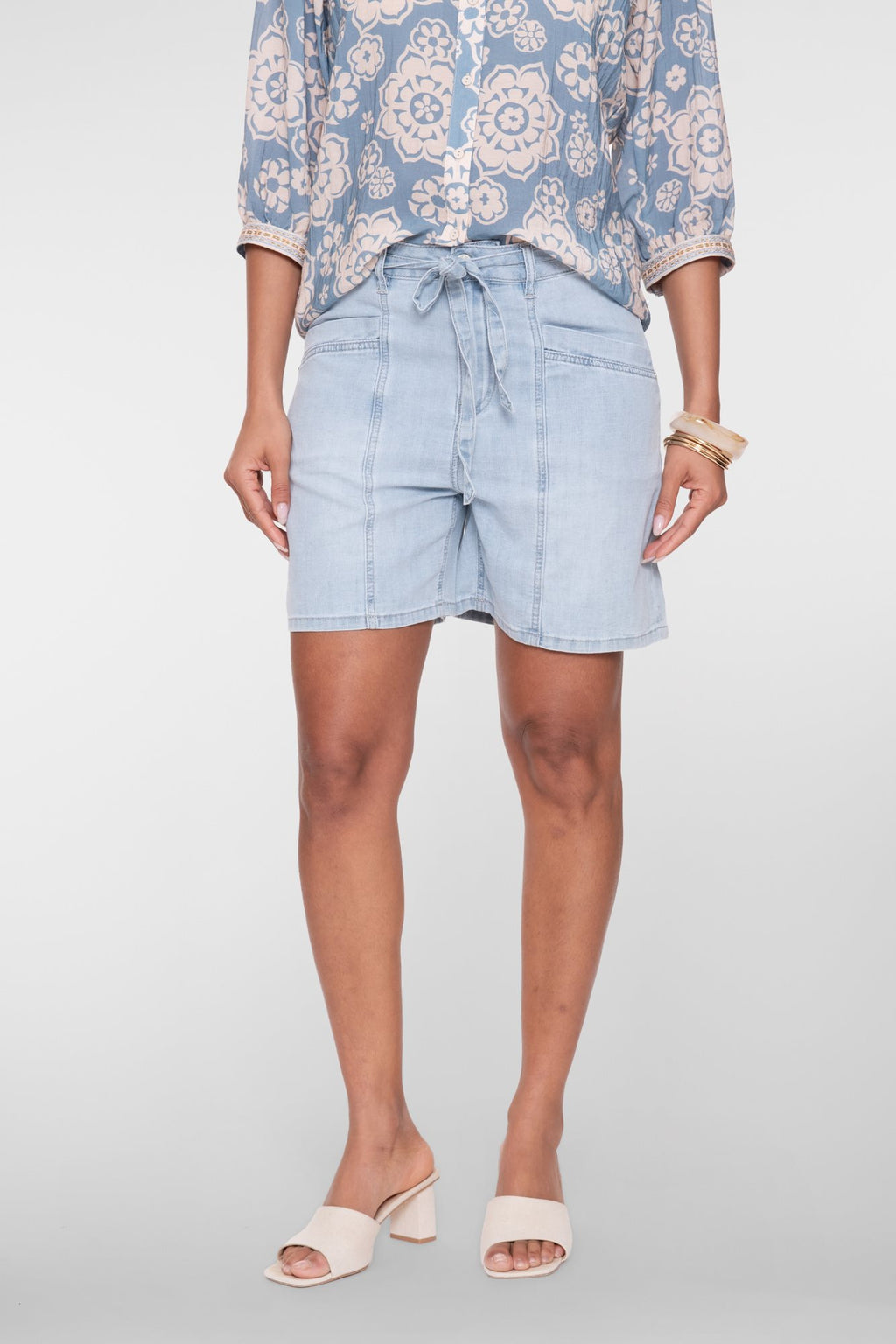 Denim Short met Strikceintuur