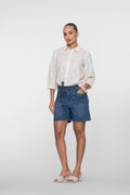Denim Short met Strikceintuur