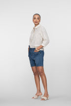 Denim Short met Strikceintuur