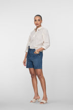 Denim Short met Strikceintuur