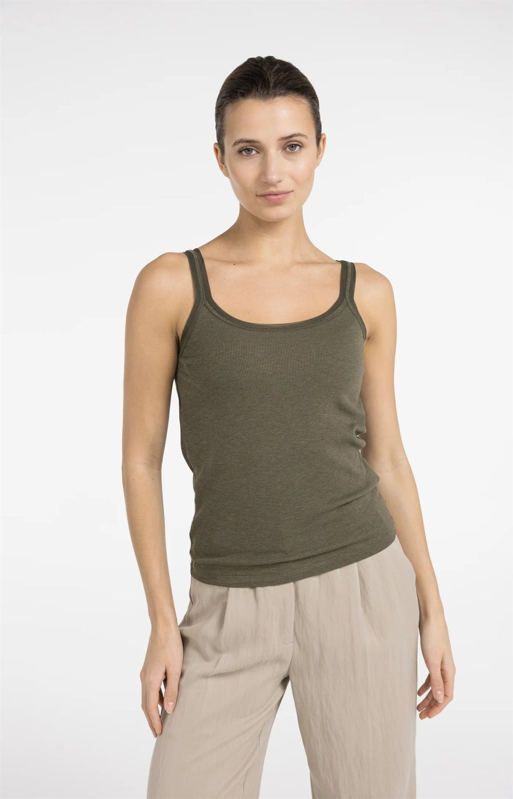 Singlet met Mesh Afwerking