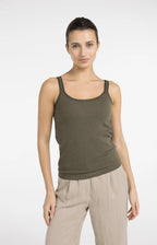 Singlet met Mesh Afwerking