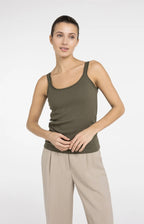 Singlet met Mesh Afwerking