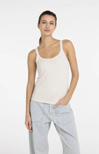 Singlet met Mesh Afwerking