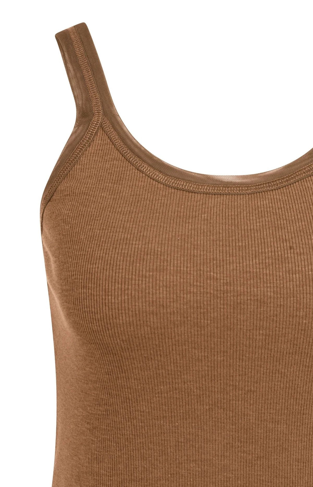 Singlet met Mesh Afwerking