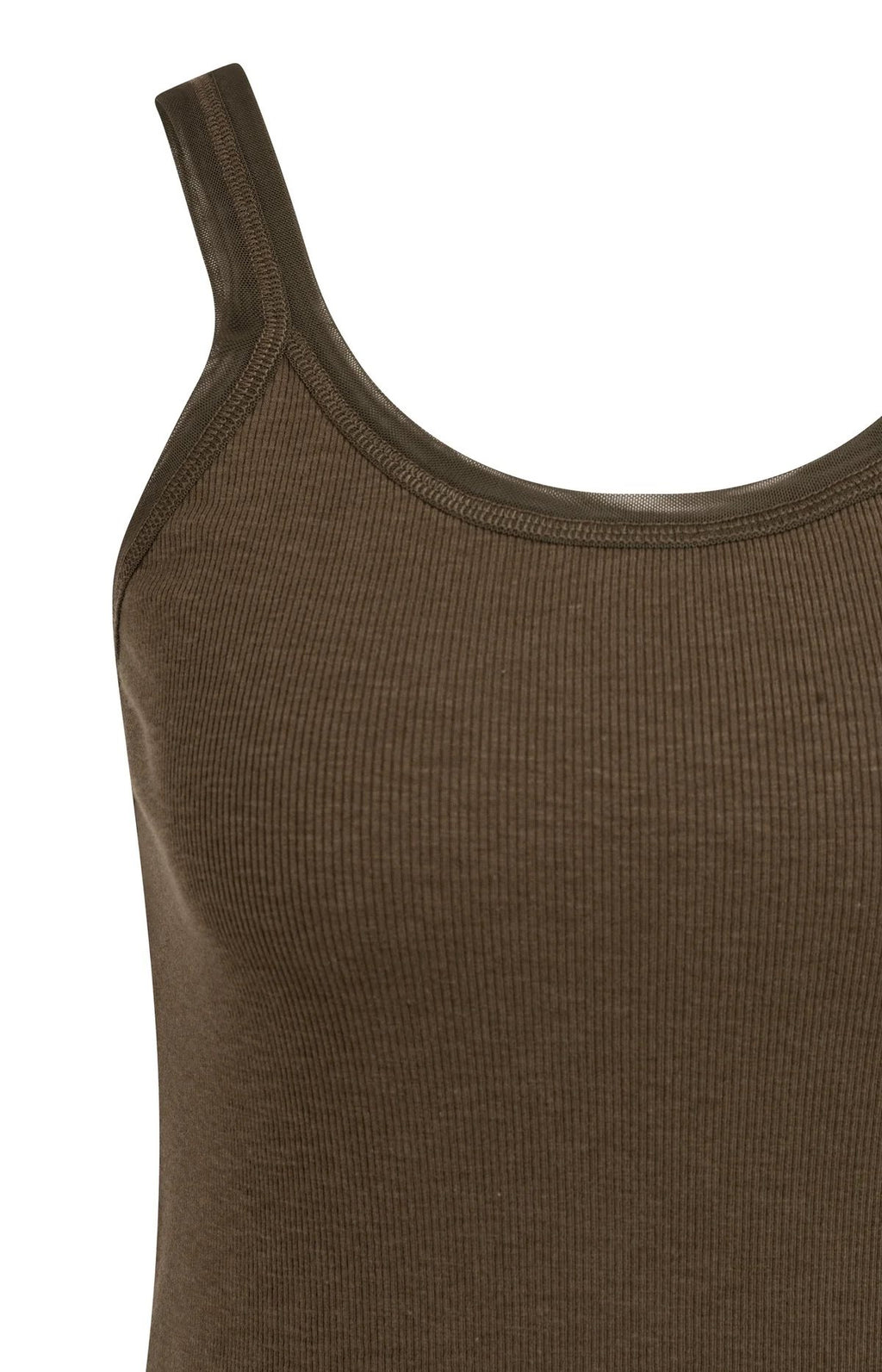 Singlet met Mesh Afwerking