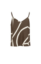Singlet met Print en V-hals