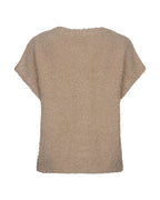 Sleeveless Knit Boucle