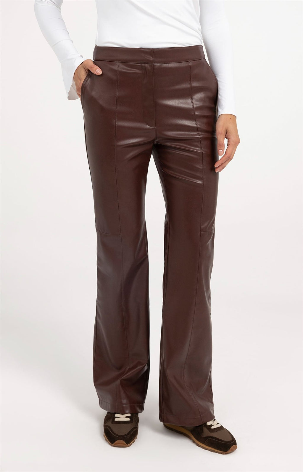Stretch Imitatieleer Broek