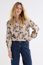 Striped Blouse Embro