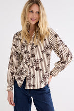 Striped Blouse Embro