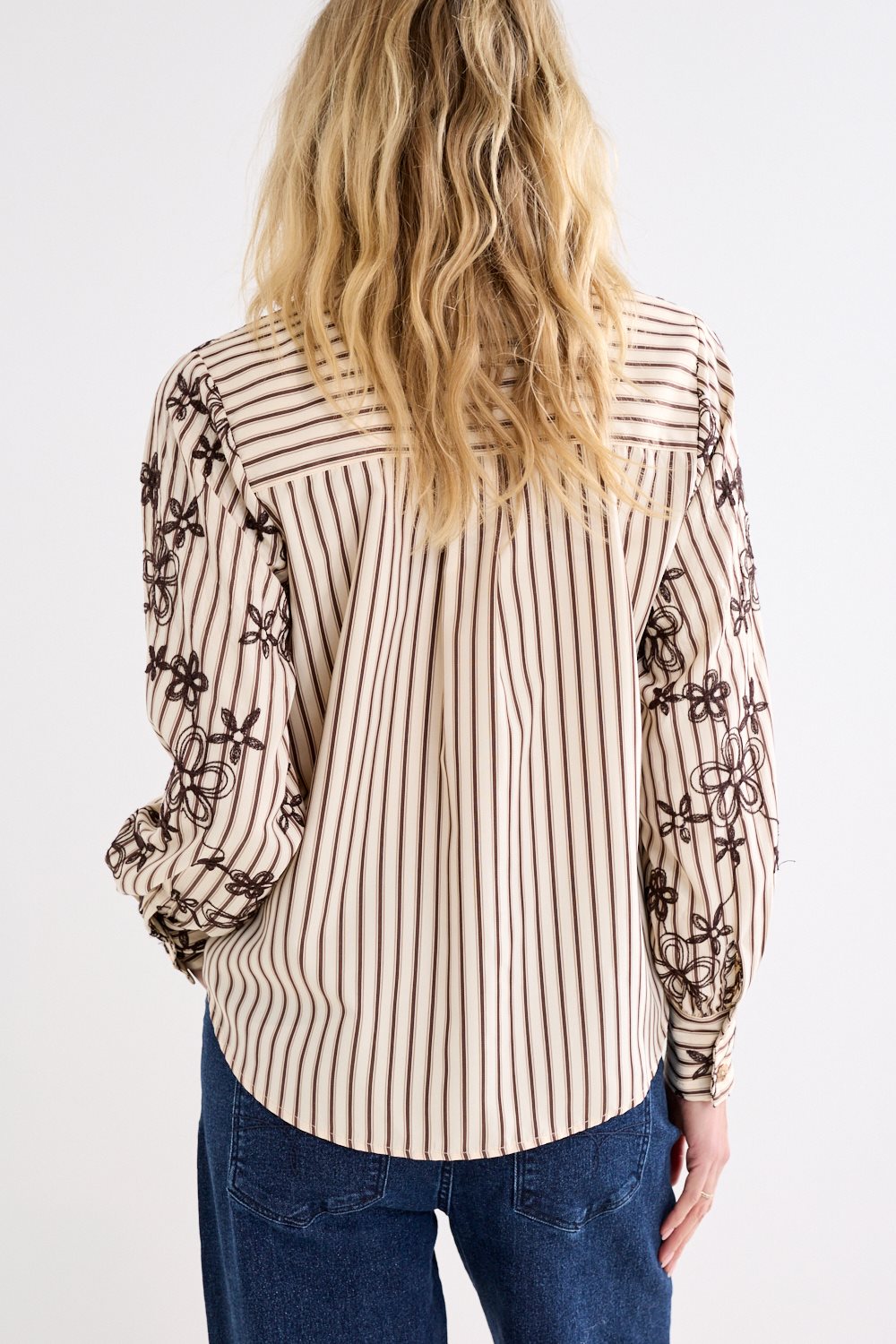 Striped Blouse Embro