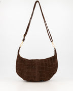 Suede Croco Schoudertas