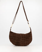 Suede Croco Schoudertas