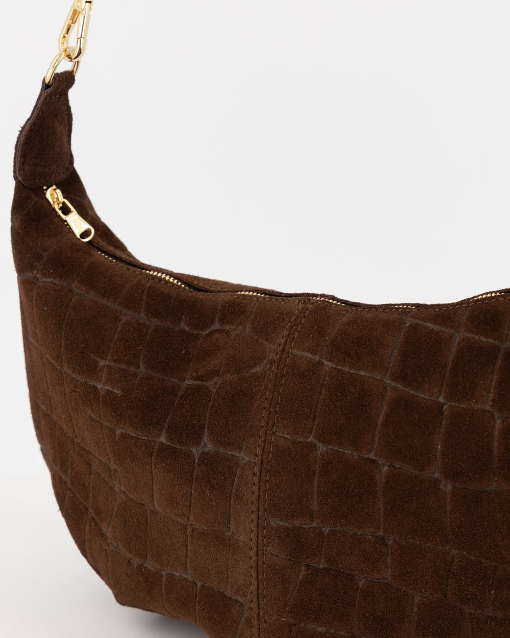Suede Croco Schoudertas