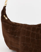 Suede Croco Schoudertas