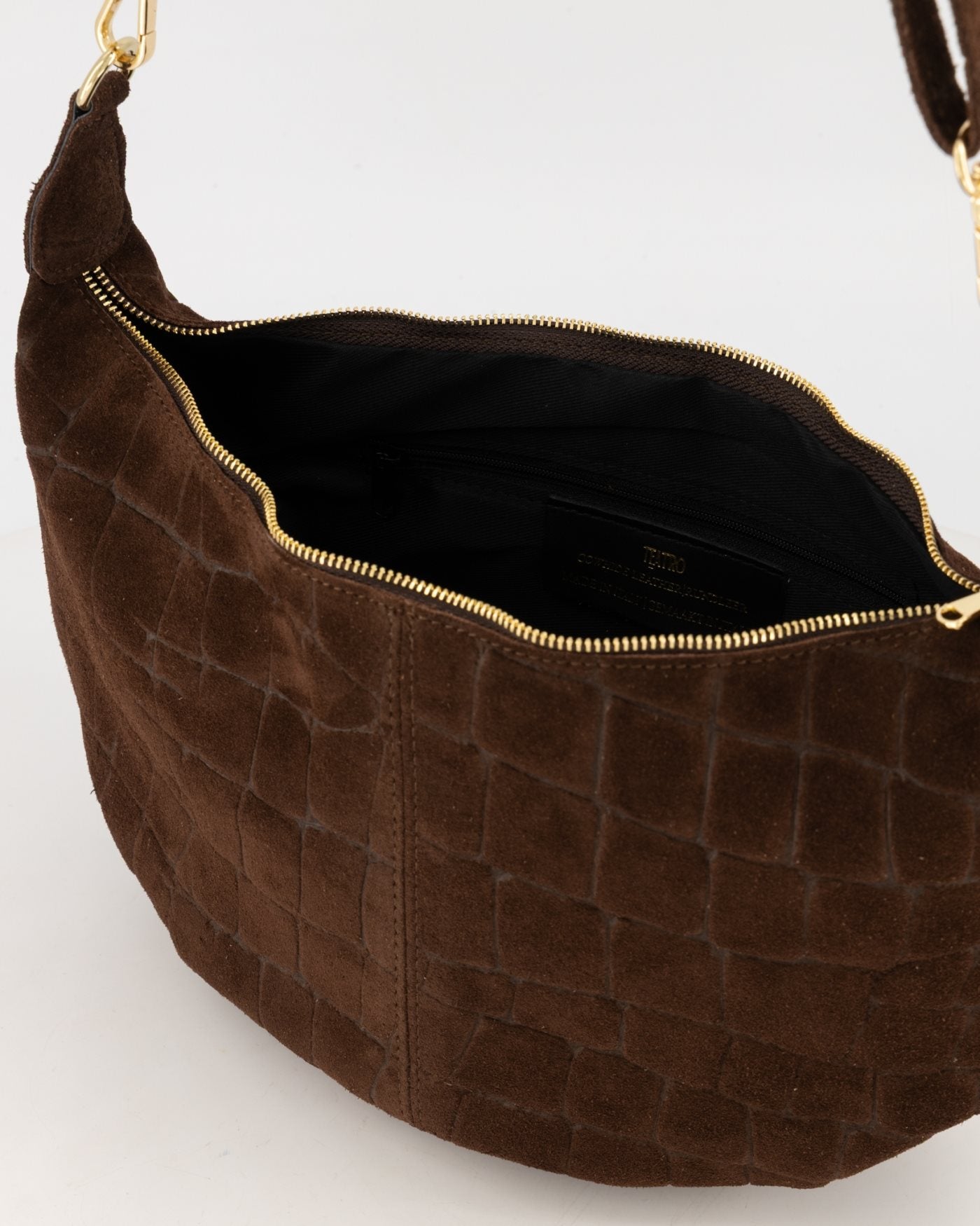 Suede Croco Schoudertas