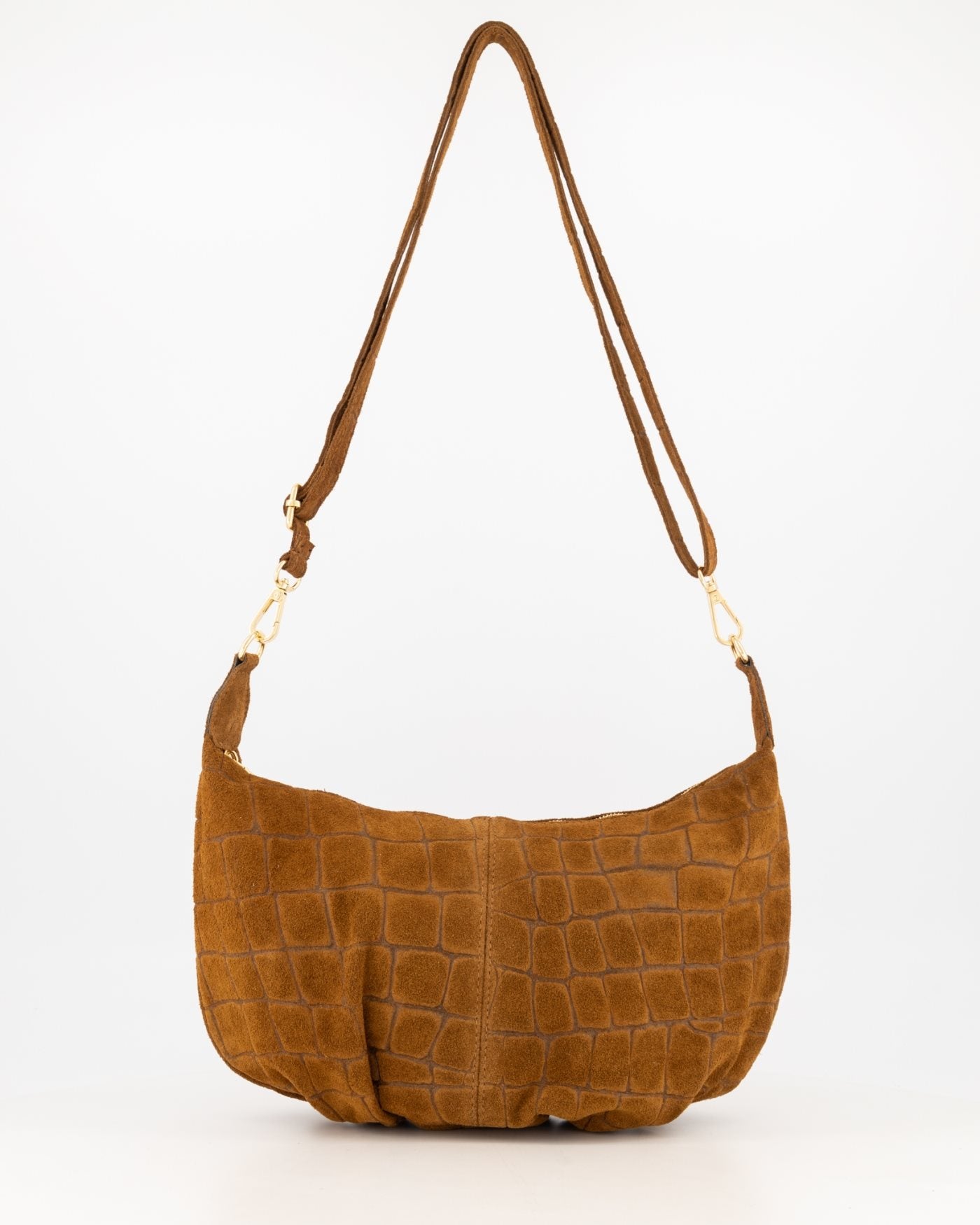 Suede Croco Schoudertas