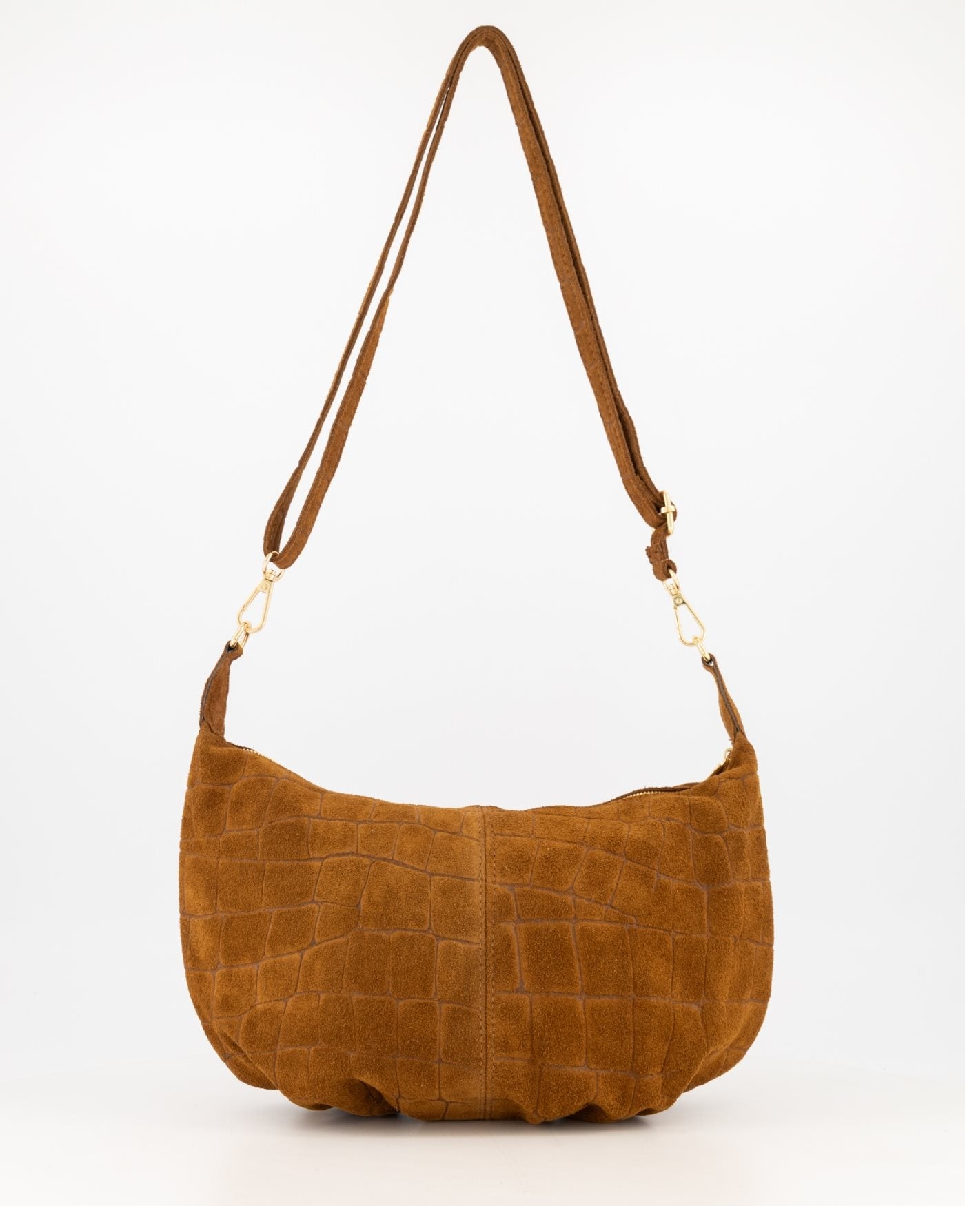 Suede Croco Schoudertas