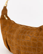 Suede Croco Schoudertas
