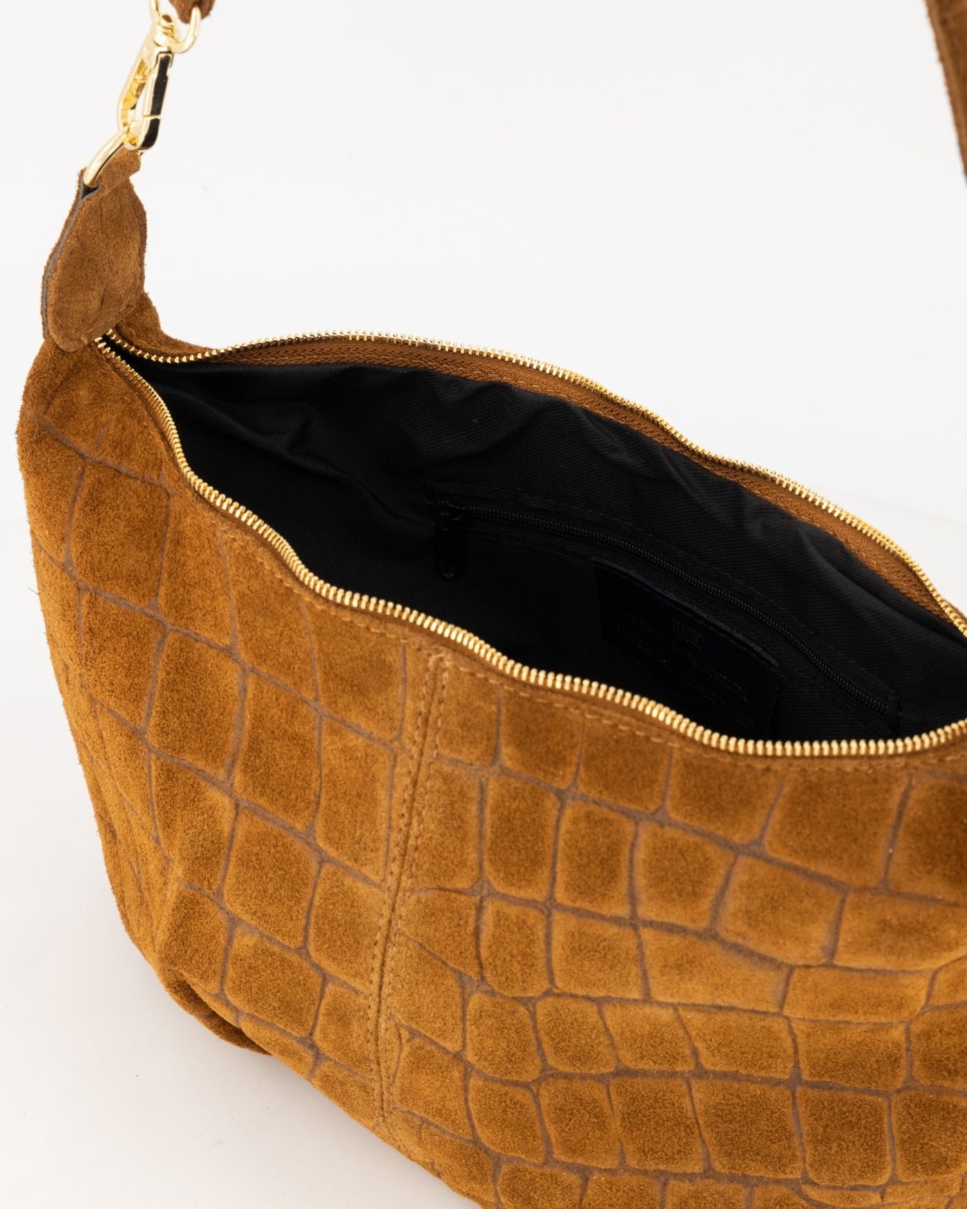Suede Croco Schoudertas